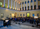 Blick im Odeon zum Publikum