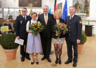 Innenminister Joachim Herrmann hat in München im Rahmen einer Feierstunde den Münchner Polizeivizepräsidenten Werner Feiler in den Ruhestand verabschiedet und den Leitenden Polizeidirektor Norbert Radmacher als seinen Nachfolger ins Amt eingeführt.