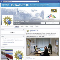 G7-Fanpage der Polizei bei Facebook